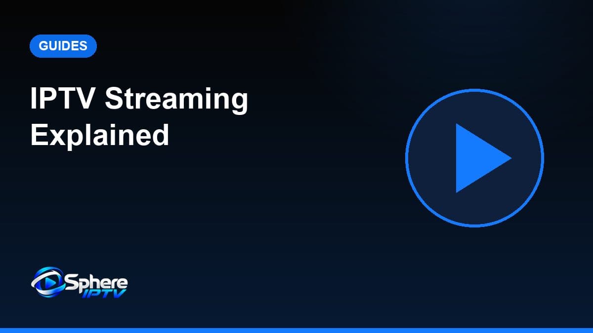 Cover illustration of a play button with a stream flowing to a television