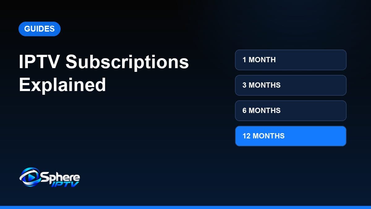 Cover illustration of a subscription card with 1, 3, 6 and 12 month options