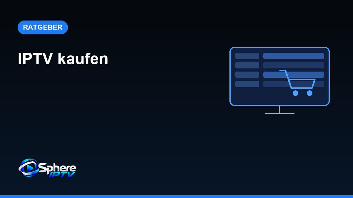 Illustration eines Fernsehers mit Einkaufswagen-Symbol und Senderliste